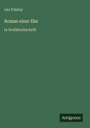 Cover-Bild zum Titel 'Roman einer Ehe' von 'Leo Tolstoy'