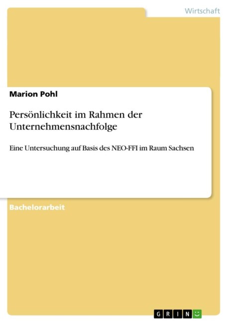 Persönlichkeit im Rahmen der Unternehmensnachfolge - Marion Pohl