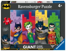 Cover-Bild zum Titel 'Ravensburger Kinderpuzzle 03070 - Batgirl, Joker, Batman, Robin - Bodenpuzzle mit 60 großen Puzzleteilen, für kleine Batman-Fans ab 4 Jahren' von ''