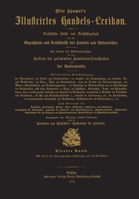Illustrirtes Handels-Lexikon - Otto Spamer's