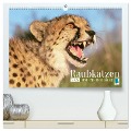 Raubkatzen: Geschmeidige Jäger (hochwertiger Premium Wandkalender 2025 DIN A2 quer), Kunstdruck in Hochglanz - Calvendo Calvendo