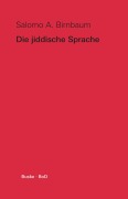 Cover-Bild zum Titel 'Die jiddische Sprache' von 'Salomo A. Birnbaum'
