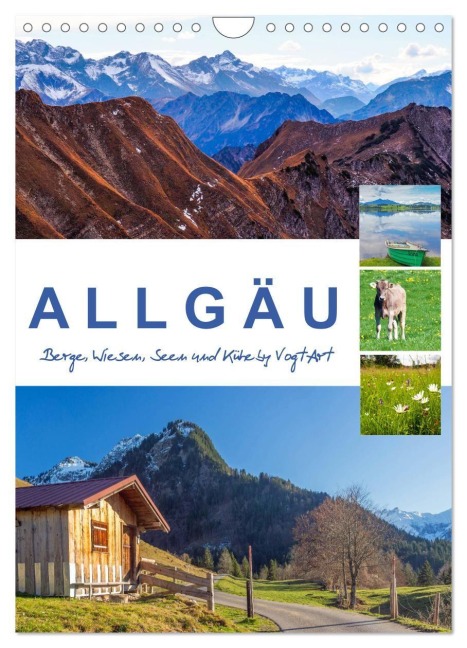 Allgäu, Berge, Wiesen, Seen und Kühe. (Wandkalender 2027 DIN A4 hoch), CALVENDO Monatskalender - VogtArt