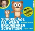Cover-Bild zum Titel 'Schokolade ist, wenn Braunbären schwitzen' von 'Johannes Hayers, Sophia Gomez'