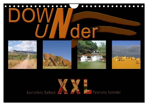 Down Under - Australiens Outback XXL (Wandkalender 2024 DIN A4 quer), CALVENDO Monatskalender - Andrea Redecker