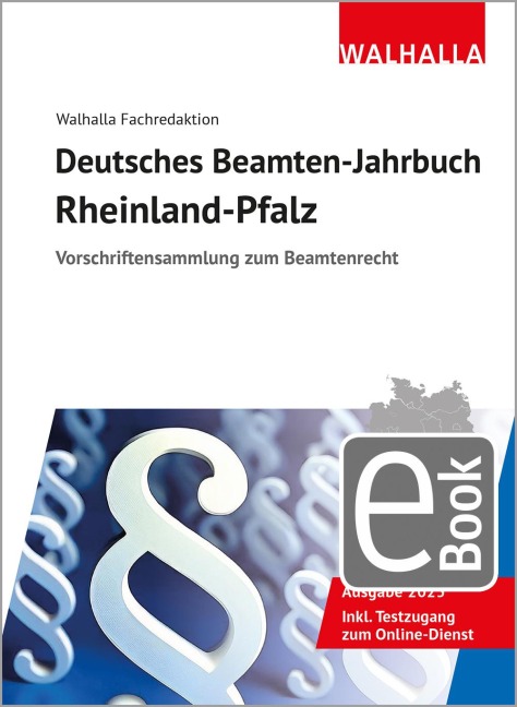 Deutsches Beamten-Jahrbuch Rheinland-Pfalz 2025 - Walhalla Fachredaktion