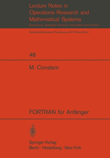 FORTRAN für Anfänger - Martin Constam