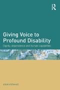 Cover-Bild zum Titel 'Giving Voice to Profound Disability' von 'John Vorhaus'