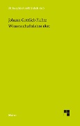 Cover-Bild zum Titel 'Wissenschaftslehre (1805)' von 'Johann Gottlieb Fichte'