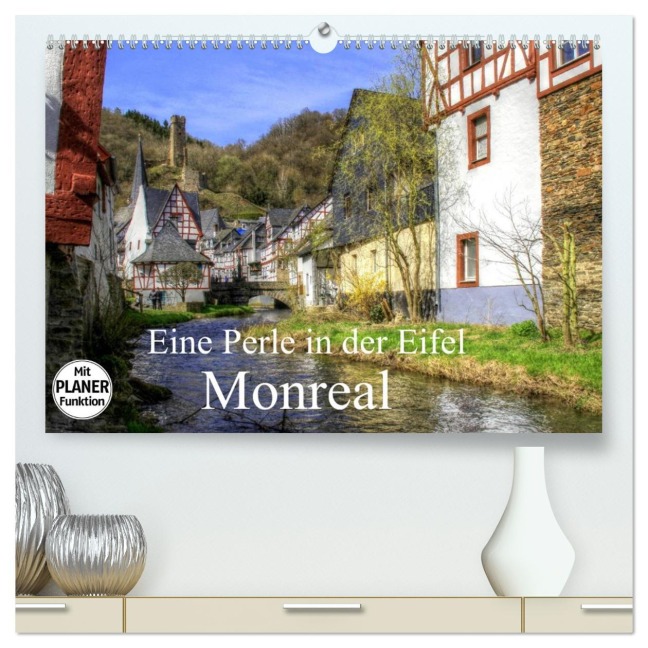 Eine Perle in der Eifel - Monreal (hochwertiger Premium Wandkalender 2026 DIN A2 quer), Kunstdruck in Hochglanz - Arno Klatt