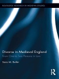 Cover-Bild zum Titel 'Divorce in Medieval England' von 'Sara M. Butler'