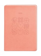 Terminplaner Lederlook 2026 Peach - 
