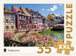 Cover-Bild zum Titel 'Demenz-Puzzle: Colmar. Das Demenz-Puzzle-Spiel mit 35 Puzzle-Teilen im XXL-Format.' von ''