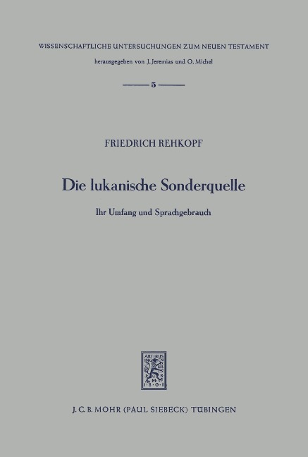Die lukanische Sonderquelle - Friedrich Rehkopf