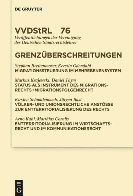 Grenzüberschreitungen - Stephan Breitenmoser, Et. Al., Markus Krajewski, Kerstin Odendahl