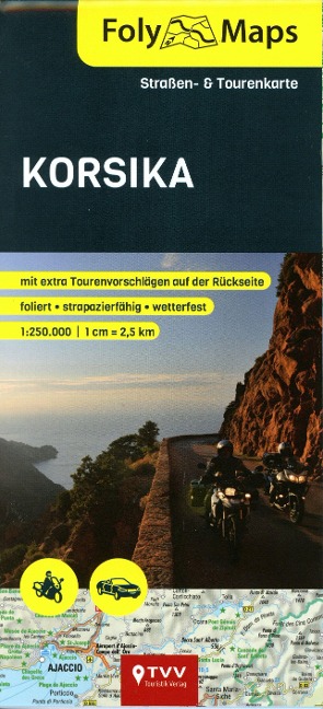 FolyMaps Karte Korsika 1:250 000 - 
