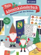 Cover-Bild zum Titel 'Mein Adventskalenderbuch Rätselspaß mit den Wichteln' von 'Schwager & Steinlein Verlag'