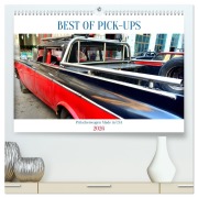 Cover-Bild zum Titel 'BEST OF PICK-UPS - Pritschenwagen Made in USA (hochwertiger Premium Wandkalender 2026 DIN A2 quer), Kunstdruck in Hochglanz' von 'Henning von Löwis of Menar'