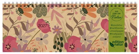 Cover-Bild zum Titel 'Tischkalender Edition Natur Blumenwiese 2027 quer' von ''