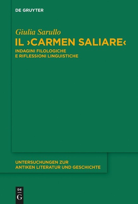 Il "Carmen Saliare" - Giulia Sarullo