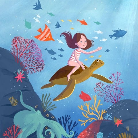 Moon Girl in The Underwater Kingdom - Marina Babanskaya