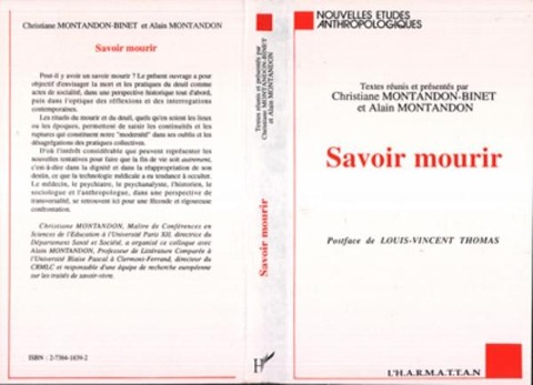 Savoir mourir - Textes reunis par C. Montandon-Binet, A. Montandon