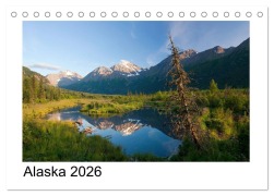 Cover-Bild zum Titel 'Alaska 2026 (Tischkalender 2026 DIN A5 quer), CALVENDO Monatskalender' von 'Kalender. Com Kalender365. Com'