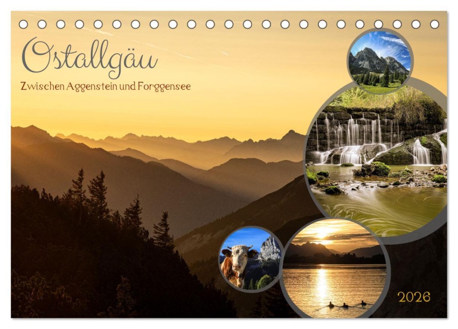 Ostallgäu - Zwischen Aggenstein und Forggensee (Tischkalender 2026 DIN A5 quer), CALVENDO Monatskalender - Florian Krauss