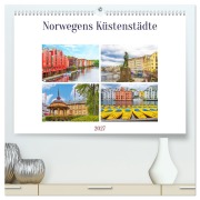 Cover-Bild zum Titel 'Norwegens Küstenstädte (hochwertiger Premium Wandkalender 2027 DIN A2 quer), Kunstdruck in Hochglanz' von 'Nina Schwarze'