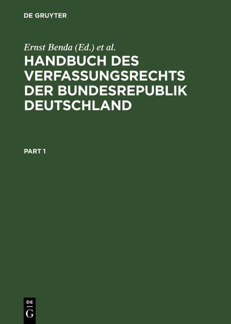 Handbuch des Verfassungsrechts der Bundesrepublik Deutschland - 