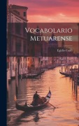 Vocabolario Metuarense - Egidio Conti