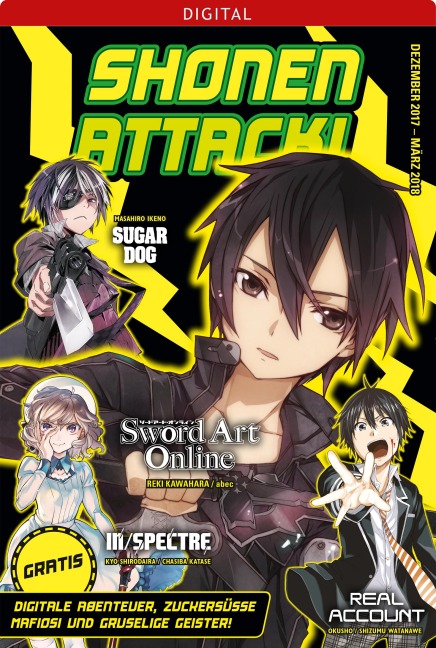 Shonen Attack Magazin #4 - Reki Kawahara, Shizumu Watanabe, Kyo Shirodaira, Chashiba Katase, Rin Murakami