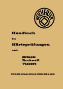 Cover-Bild zum Titel 'Die Härteprüfungen nach Brinell, Rockwell, Vickers' von 'G. Reicherter'