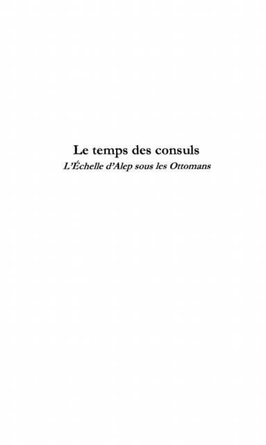 Temps des consuls le - Cloarec Francoise