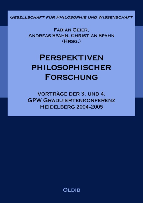 Perspektiven philosophischer Forschung - 