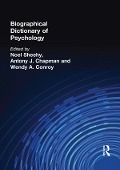Cover-Bild zum Titel 'Biographical Dictionary of Psychology' von ''