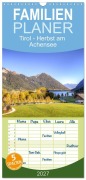 Cover-Bild zum Titel 'Familienplaner 2027 - Tirol - Herbst am Achensee mit 5 Spalten (Wandkalender, 21 x 45 cm) CALVENDO' von 'Saschahaas Photography'