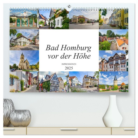 Bad Homburg vor der Höhe Impressionen (hochwertiger Premium Wandkalender 2025 DIN A2 quer), Kunstdruck in Hochglanz - Dirk Meutzner