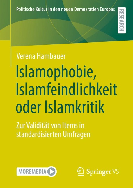 Islamophobie, Islamfeindlichkeit oder Islamkritik - Verena Hambauer