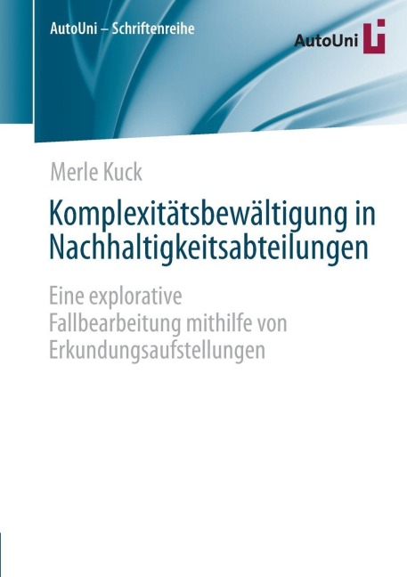 Komplexitätsbewältigung in Nachhaltigkeitsabteilungen - Merle Kuck
