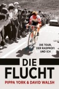 Cover-Bild zum Titel 'Die Flucht: Die Tour, der Radprofi und ich' von 'Pippa York, David Walsh'