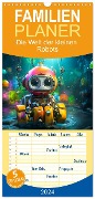 Familienplaner 2024 - Die Welt der kleinen Robots mit 5 Spalten (Wandkalender, 21 x 45 cm) CALVENDO - Dirk Meutzner