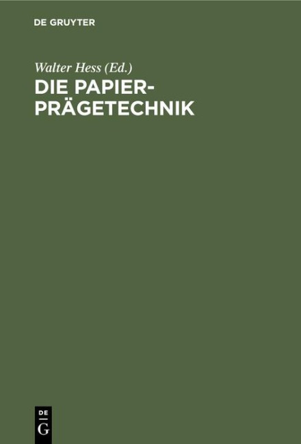 Die Papier-Prägetechnik - 