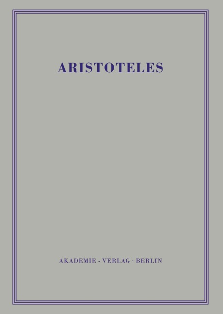 Politik - Buch IV-VI - 