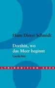 Cover-Bild zum Titel 'Dorthin, wo das Meer beginnt' von 'Hans Dieter Schmidt'