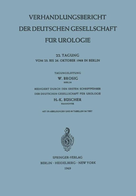 Verhandlungsbericht der Deutschen Gesellschaft für Urologie - 