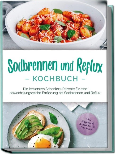 Sodbrennen und Reflux Kochbuch: Die leckersten Schonkost Rezepte für eine abwechslungsreiche Ernährung bei Sodbrennen und Reflux - inkl. Fingerfood, Aufstrichen & Getränken - Rieke Detlefs