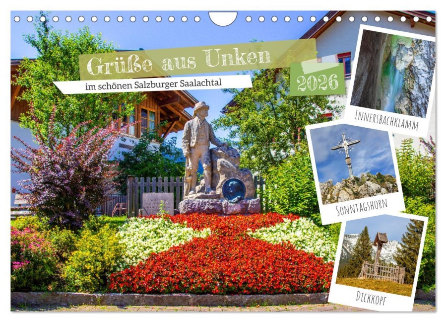 Grüße aus Unken (Wandkalender 2026 DIN A4 quer), CALVENDO Monatskalender - Christa Kramer