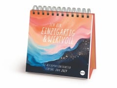 Cover-Bild zum Titel 'Ich bin einzigartig und wertvoll Premium-Postkartenkalender 2027 - 53 Affirmationskarten für das Jahr' von ''