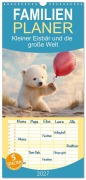 Cover-Bild zum Titel 'Familienplaner 2027 - Kleiner Eisbär und die große Welt mit 5 Spalten (Wandkalender, 21 x 45 cm) CALVENDO' von 'Steffen Gierok-Latniak'